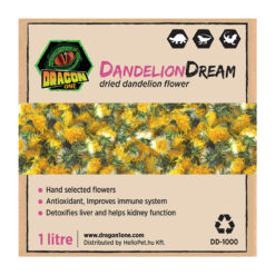 DragonOne DandelionDream Szárított pitypangvirág hüllőknek | 1L