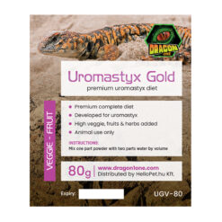 DragonOne Uromastyx Gold Prémium uromastyx táp - Zöldség és gyümölcs | 80g