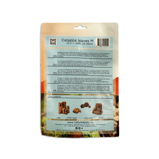 CeramicNature Catappa Leaves Természetes katappa levelek - 15 db | M