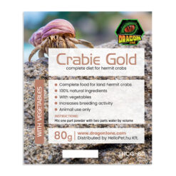 DragonOne Crabie Gold Prémium tarisznyarák táp - Zöldségekkel | 80g