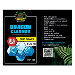 DragonOne Dragon Cleaner POWER Terrárium tisztító fertőtlenítő oldat | 500 ml