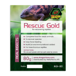 DragonOne Rescue Gold Táp legyengült, beteg hüllőknek - Rovarral | 80g