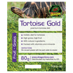 DragonOne Tortoise Gold Teknős táp - Gyümölcs & Fűkeverék | 80g