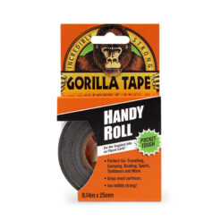 Gorilla Tape Handy Roll Fekete extra erős ragasztószalag | 25 mm x 9,14 m