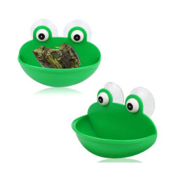 DragonOne Frog Style Feeding Bowl Béka formájú etetőtál üvegre