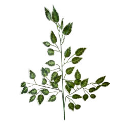 Bugs-World Hajlítható szárú zöld-fehér leveles ág műnövény | 60x50 cm