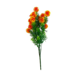 Bugs-World Hajlítható szárú piros-sárga virágos műnövény | 34 cm