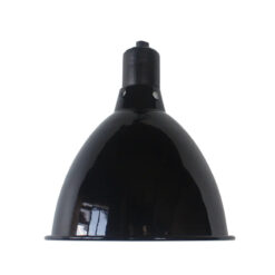 Nomoy Pet Shiny High Deep Dome Fényes fekete lámpabúra | 300W