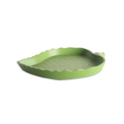 Nomoy Pet Green Leaf Feeding Dish Zöld levél etetőtál | L